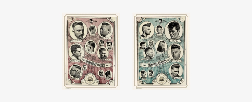 “the Barbershop Classics'' And ''the Signature Haircuts” - Barbershop Classic Poster, transparent png
