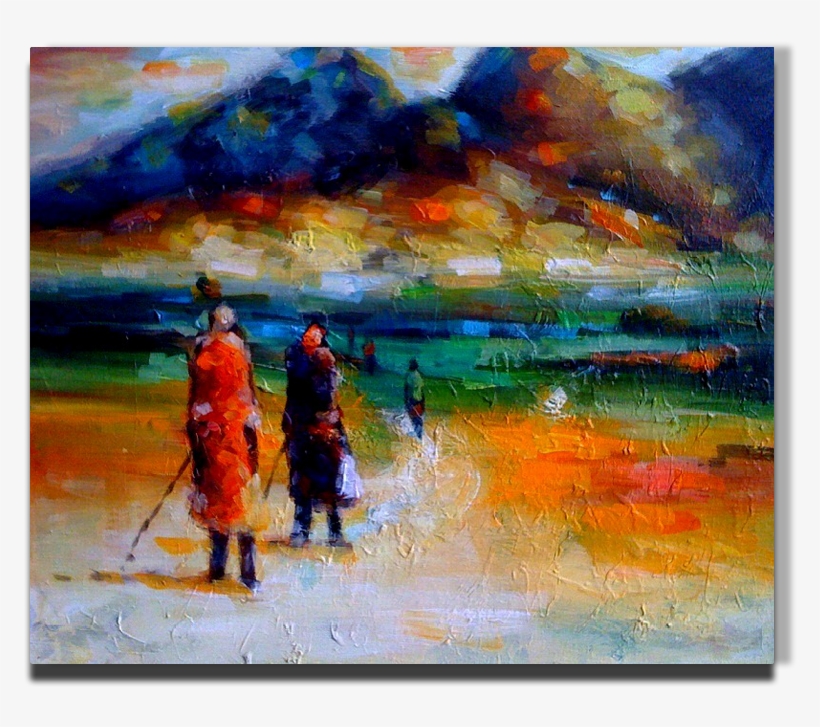 The Long Way Home By Eddie Kagimu £400 At The Rhys-eliasgallery - Painting, transparent png