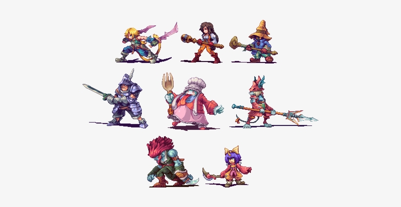 Final Fantasy, 坂口博信, Square Enix And 7 Others - Final Fantasy 9 Pixel Art, transparent png