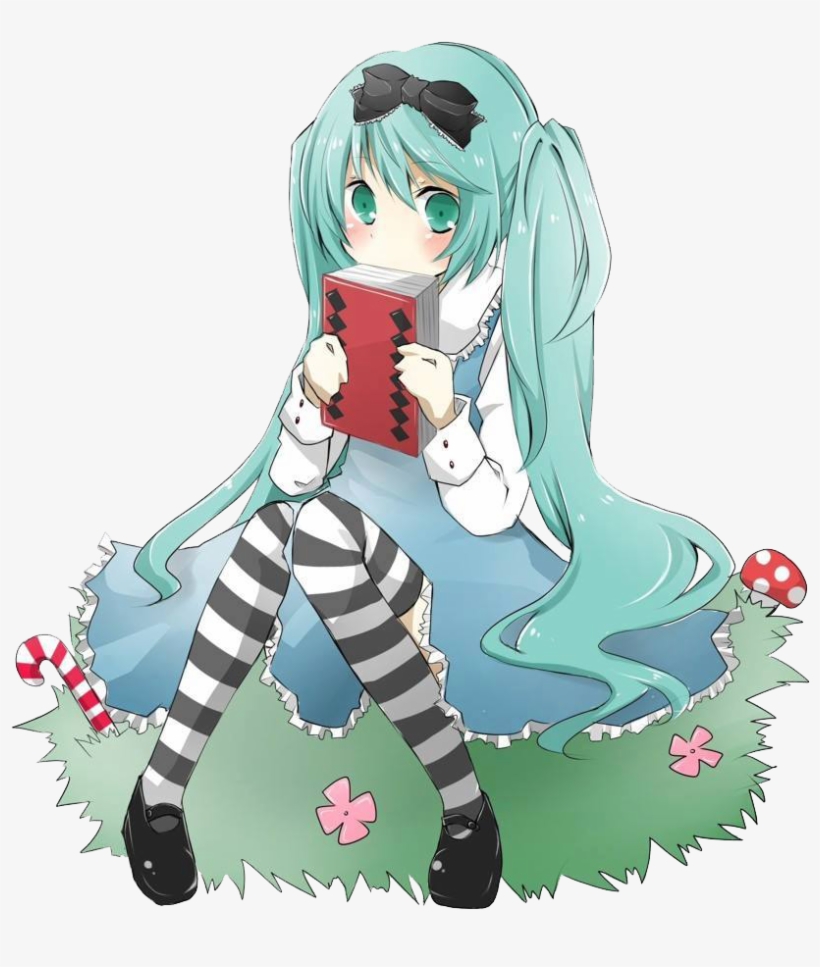 Hatsune Miku Alice In Wonderland, transparent png