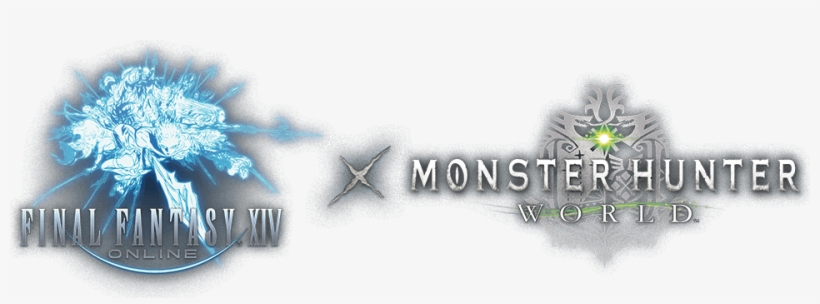 Final Fantasy Xiv & Monster Hunter - Monster Hunter World X Final Fantasy, transparent png