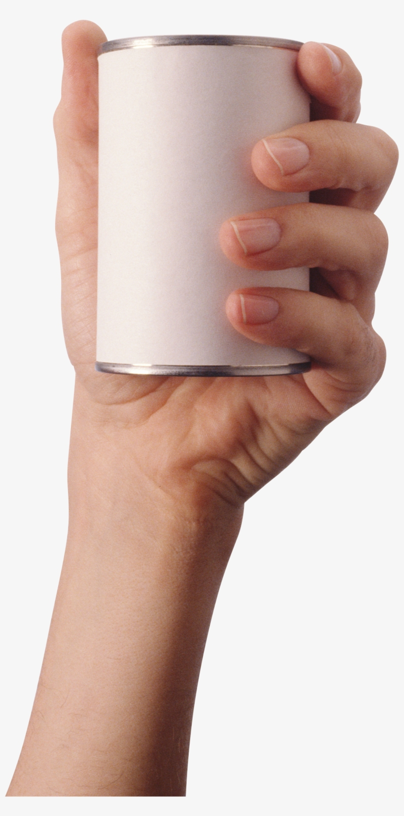 Hand Holding Food Can - Hand Holding Can Png, transparent png