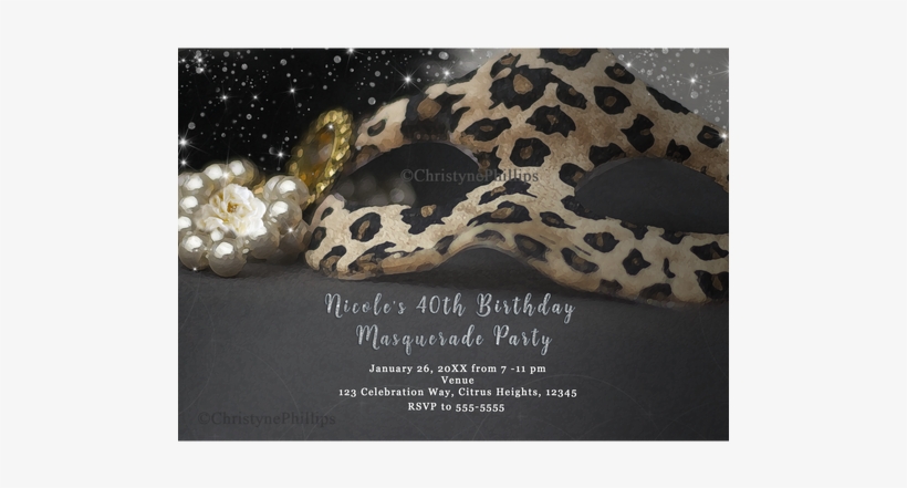 Leopard-maskerade-maske U. Servietten, transparent png
