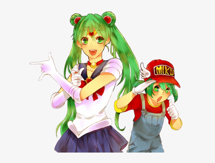 Miku Hatsune Fanart For Vocalo - Cartoon, transparent png