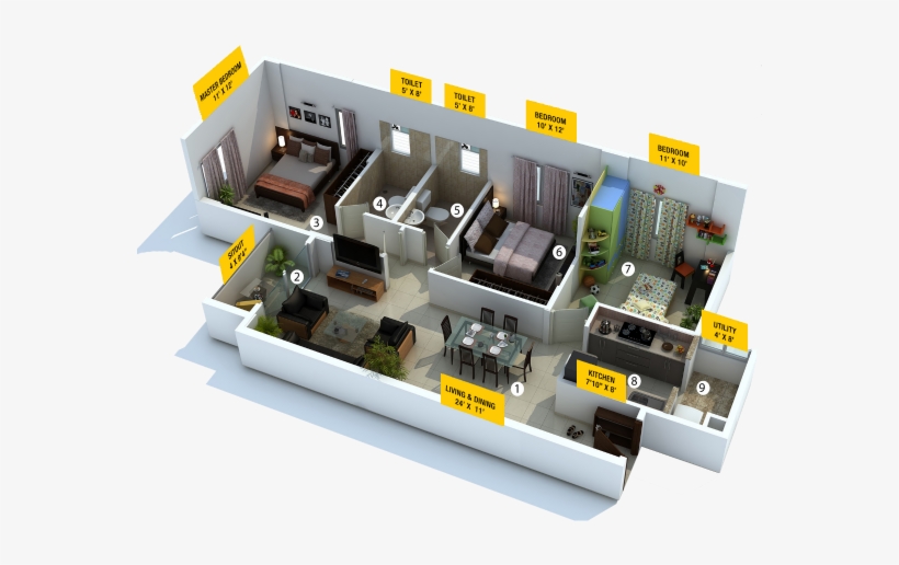 Click To View Floor Plan - Vruksha, transparent png
