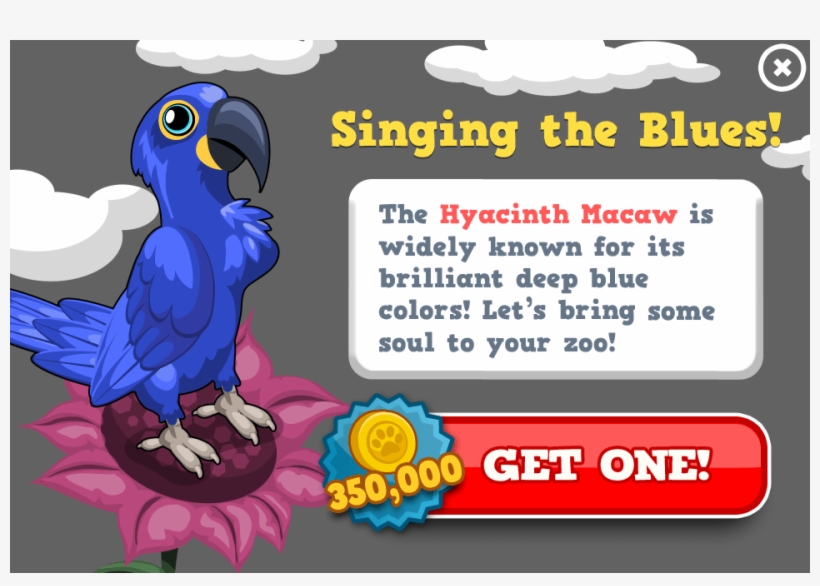 Hyacinth Macaw Modal - Cartoon, transparent png