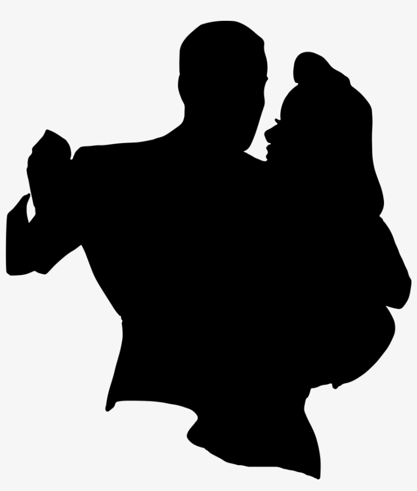 Onlinelabels Clip Art - Couple Dancing Silhouette, transparent png