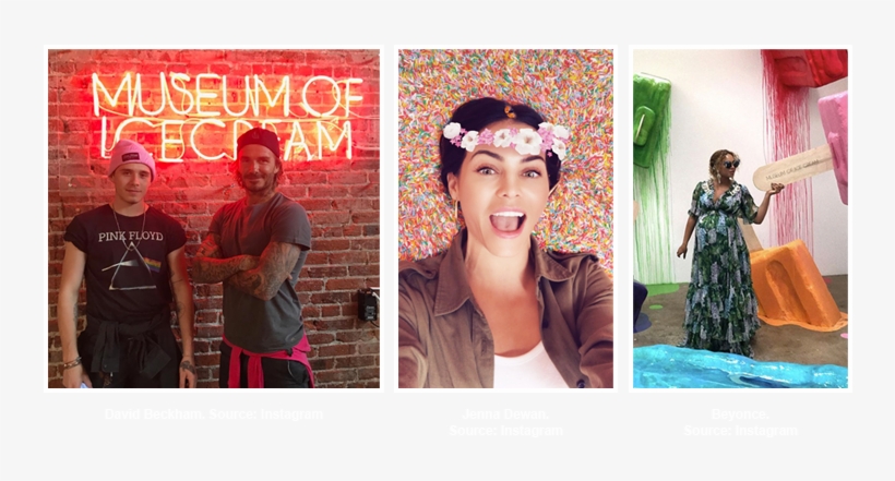 Dav#beckham Jenna - Museum Of Ice Cream, transparent png
