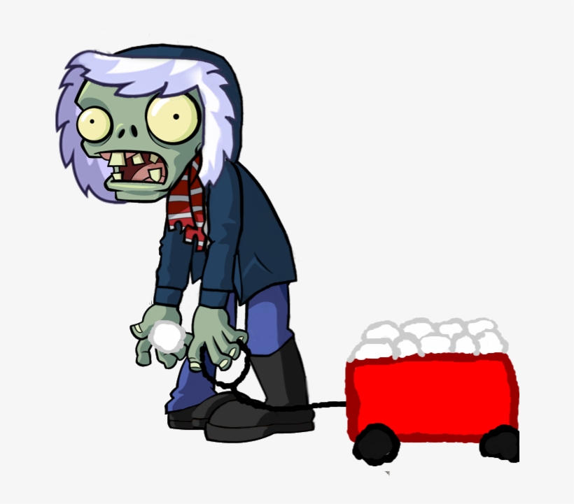 Snowball Thrower Zombie - Plants Vs Zombies Ice Zombie, transparent png