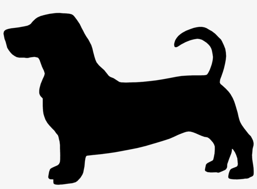 Basset Silhouette At Getdrawings - Basset Hound Silhouette, transparent png