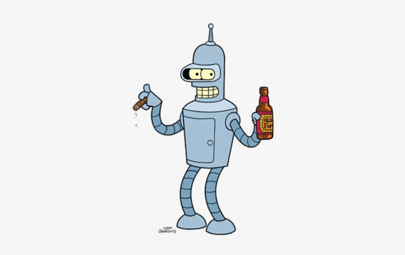 Bender - Robot In Futurama, transparent png