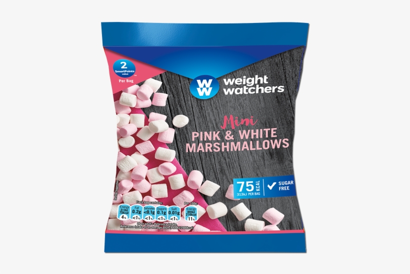 Weight Watchers Mini Pink & White Marshmallows 35g - Weight Watchers Chicken Lasagne, transparent png