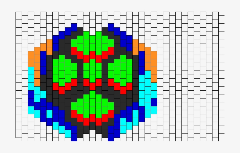 Poison Mask Bead Pattern - Peyote Stitch, transparent png
