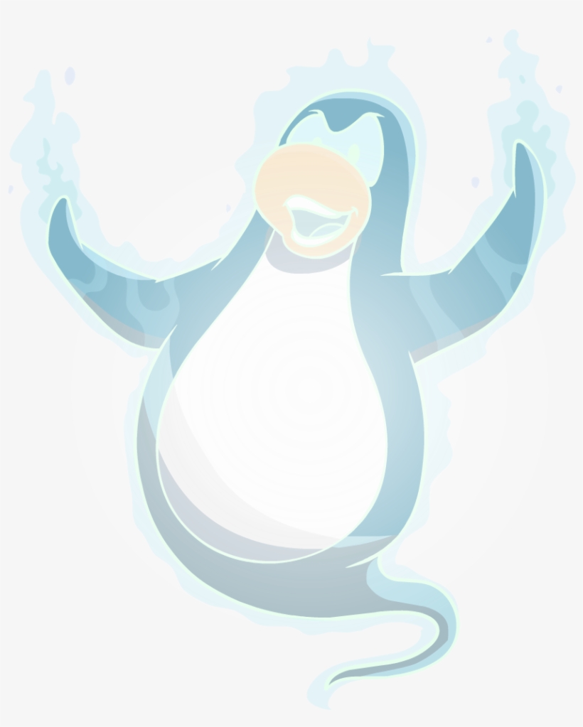 Halloween 2012 Ghosts Player Light Blue - Png Club Penguin Halloween, transparent png