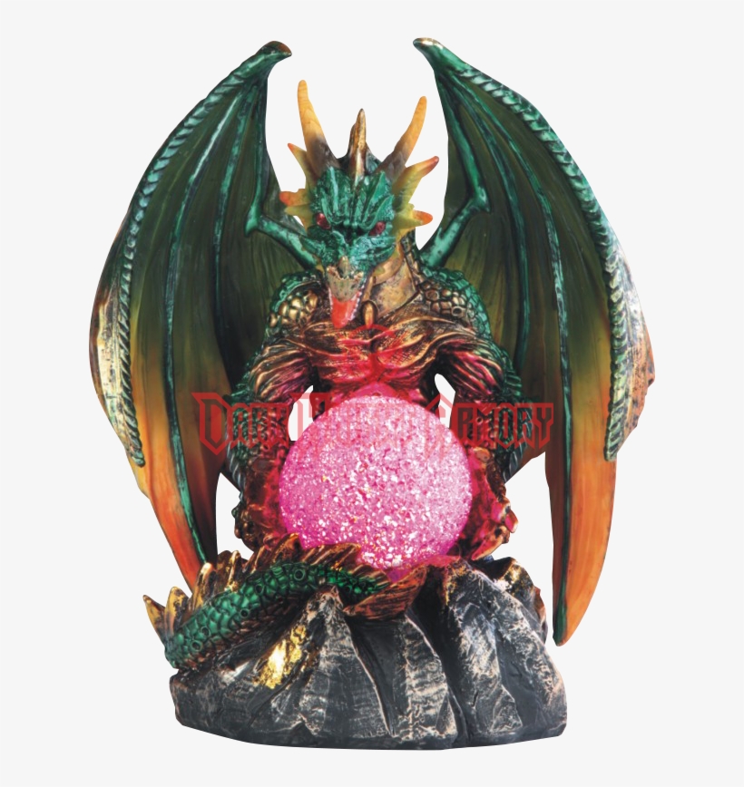 Dragon And Pink Orb Led Light, transparent png