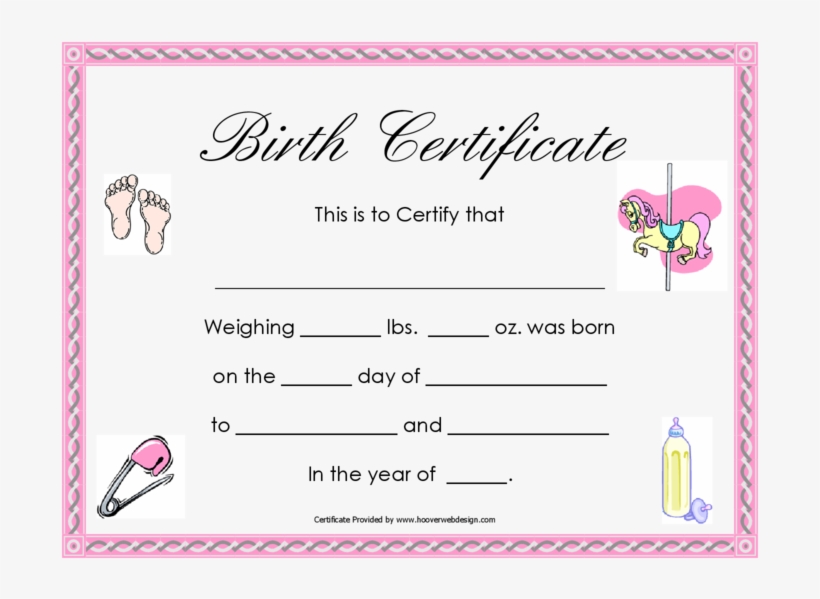Png Birth Certificate - Birth Certificate For A Girl, transparent png