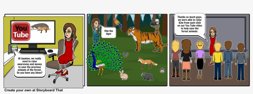 Jasmine Saves The Animals - Cartoon, transparent png