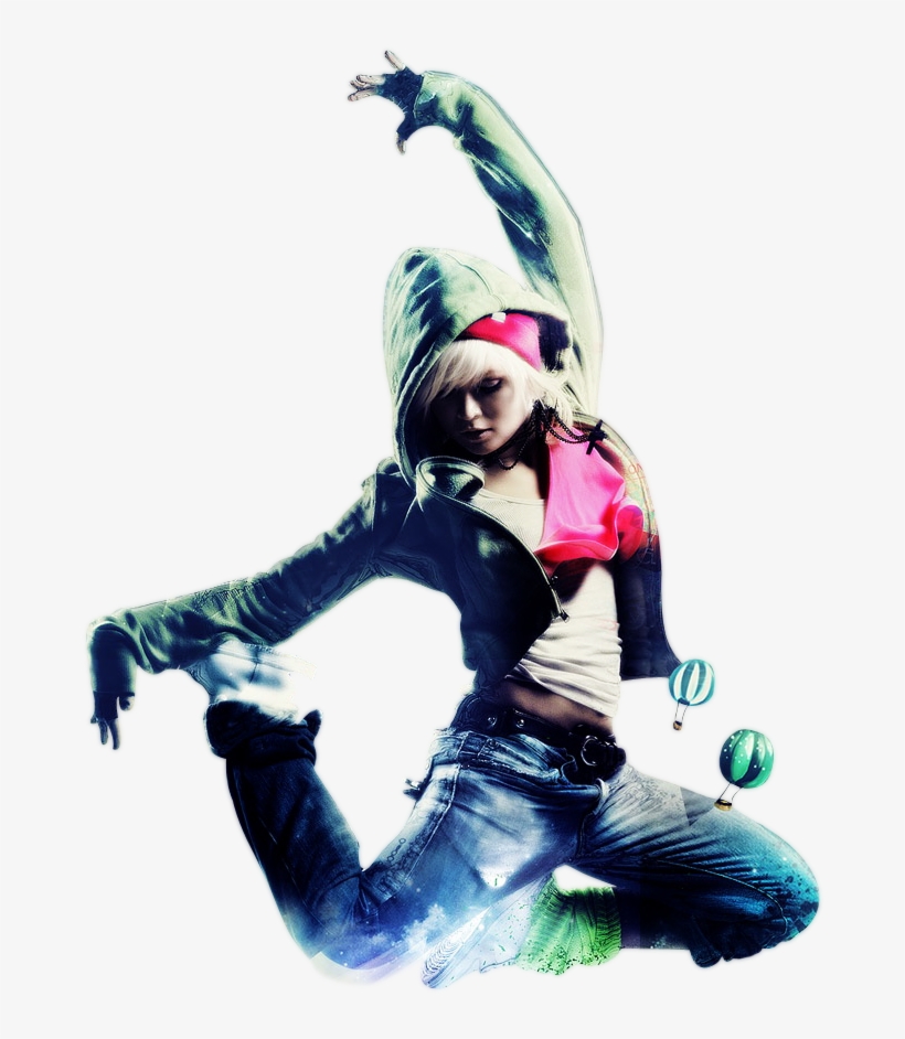 We Are Travelling Creatures - Dancer Girl Jump Art Poster 36x24 Inch (91x61 Cm), transparent png