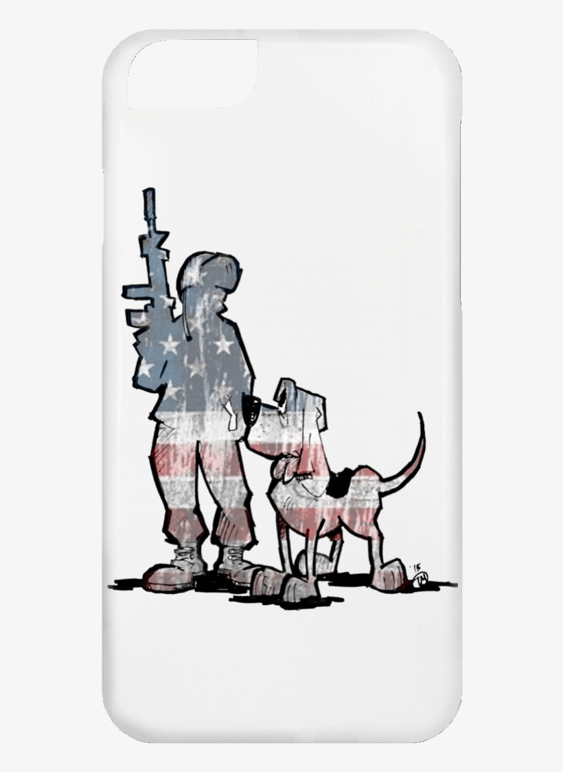 Soldier Hound Iphone 6 Case - Cartoon, transparent png