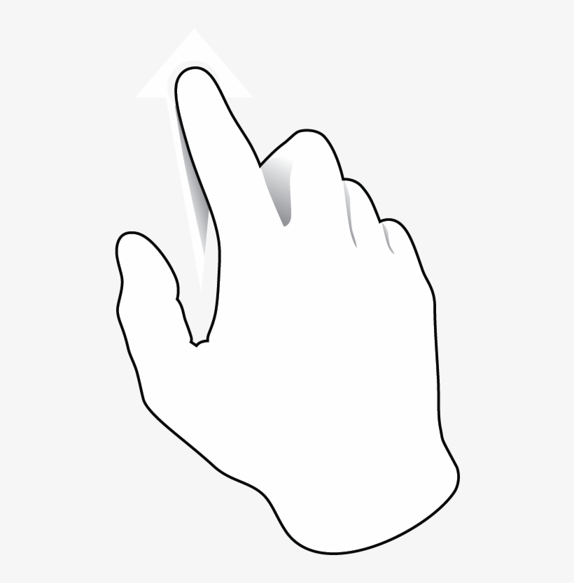 Swipe Up To Spread Planets Out, Down To Pull Them In - Swipe Up White Png, transparent png
