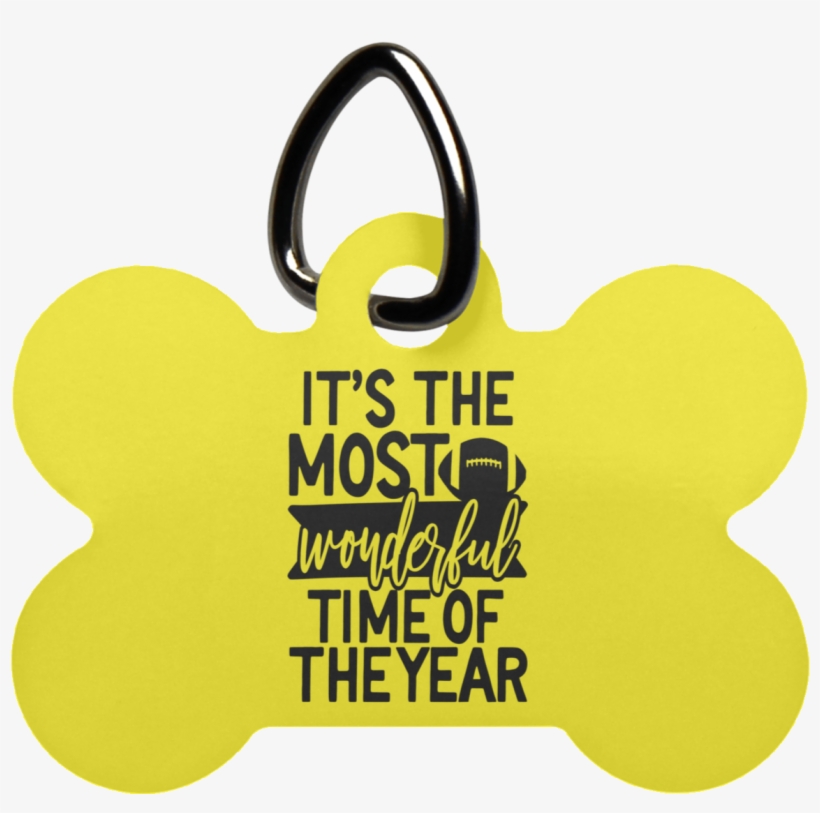 It's The Most Wonderful Time Of The Year Dog Bone Pet - Pet Tag, transparent png