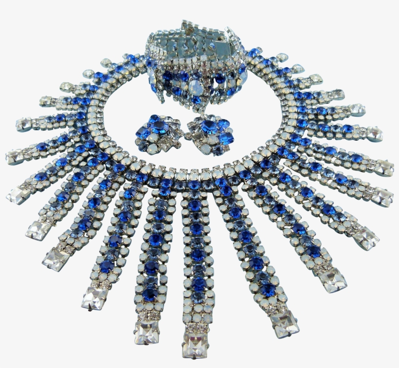 Designer Signed Robert Sorrell Sapphire Blue White - Diamond, transparent png