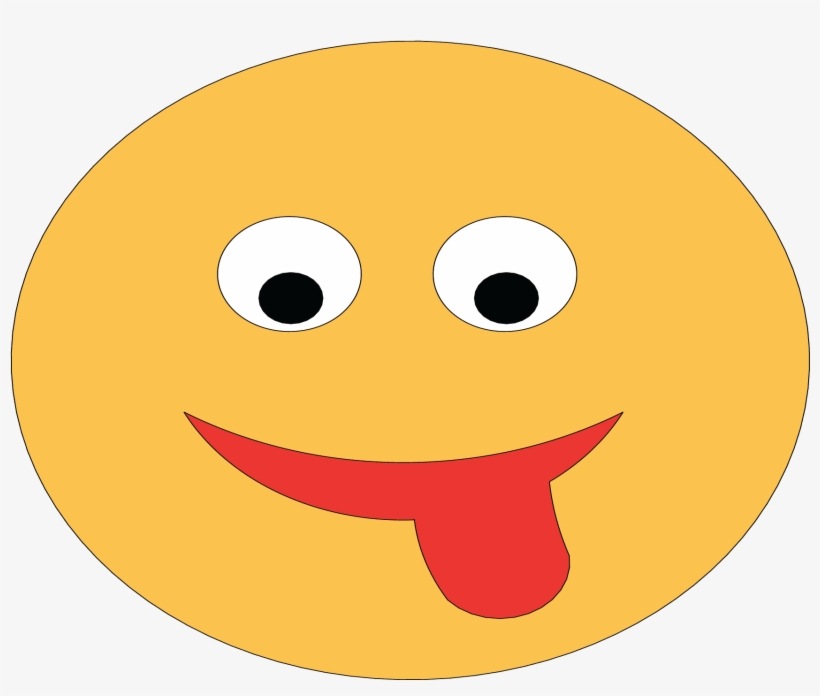 Emoji Tongue, 100 Cm - Smiley, transparent png