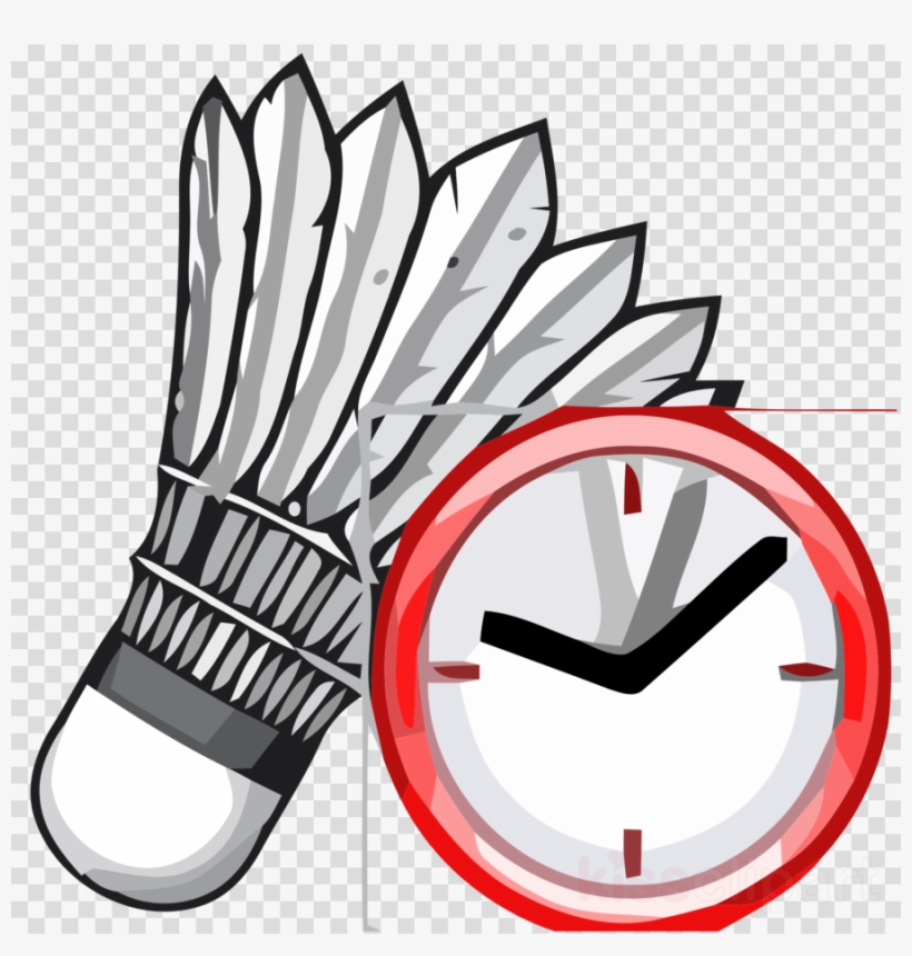 Shuttlecock Art Clipart Shuttlecock Badminton Clip - Drawing Equipment Of Badminton, transparent png