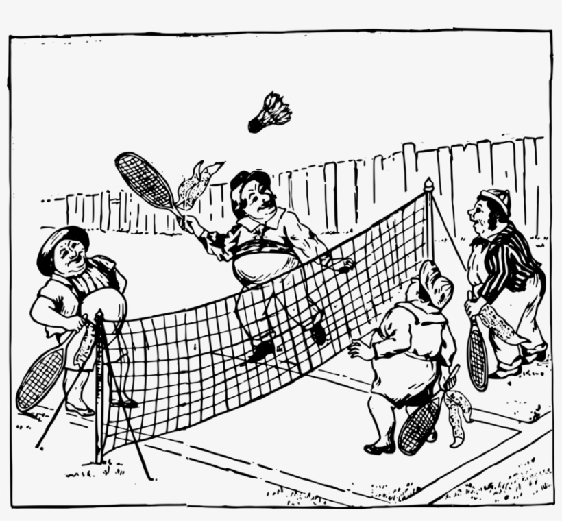 Badmintonracket Black And White Shuttlecock, transparent png