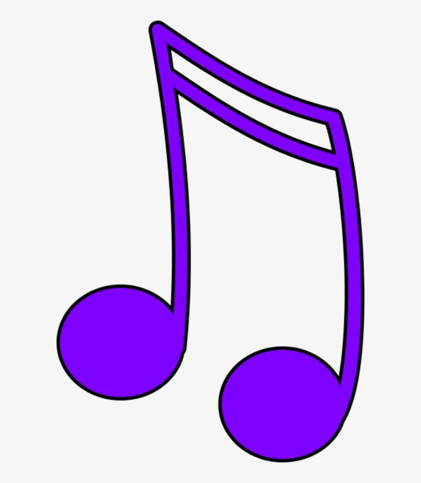 Picture Stock Best Photos Of Purple Notes Clip Art - Music Notes Clipart, transparent png