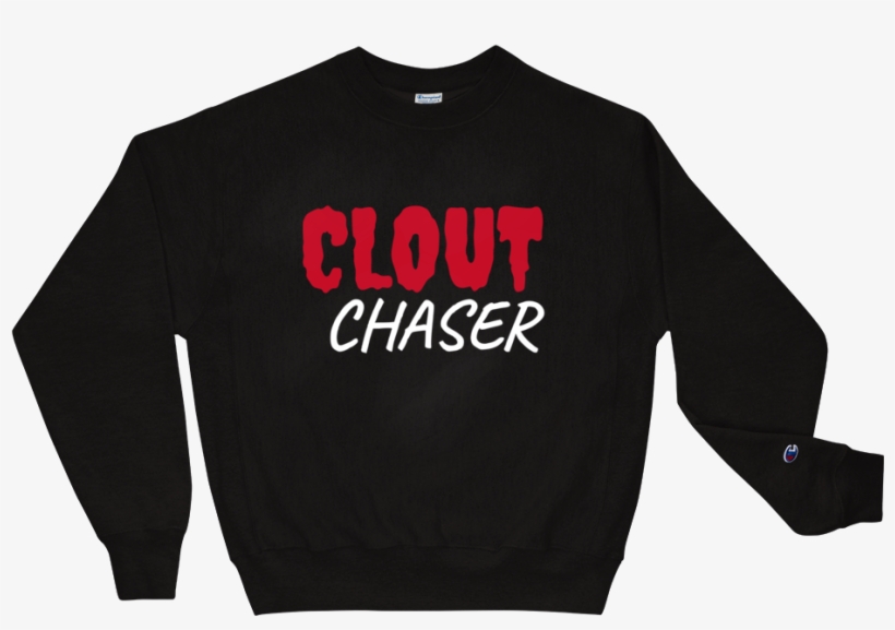 "clout Chaser" Goat X Champion Sweatshirt - Champion, transparent png