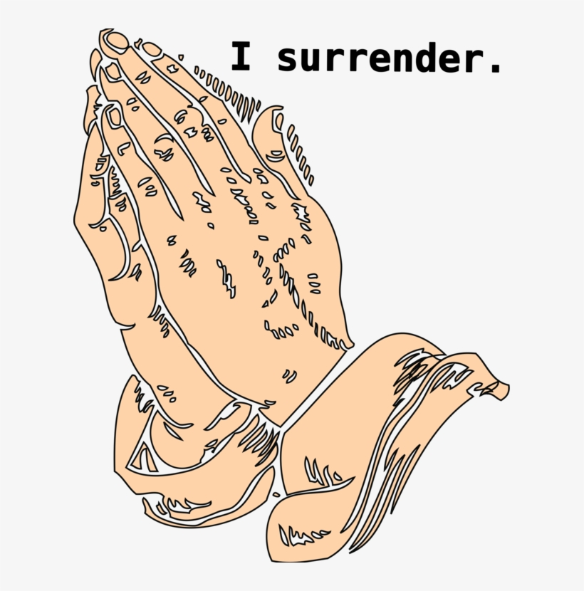 Praying Hands Prayer Thumb Religion - انا استسلم, transparent png