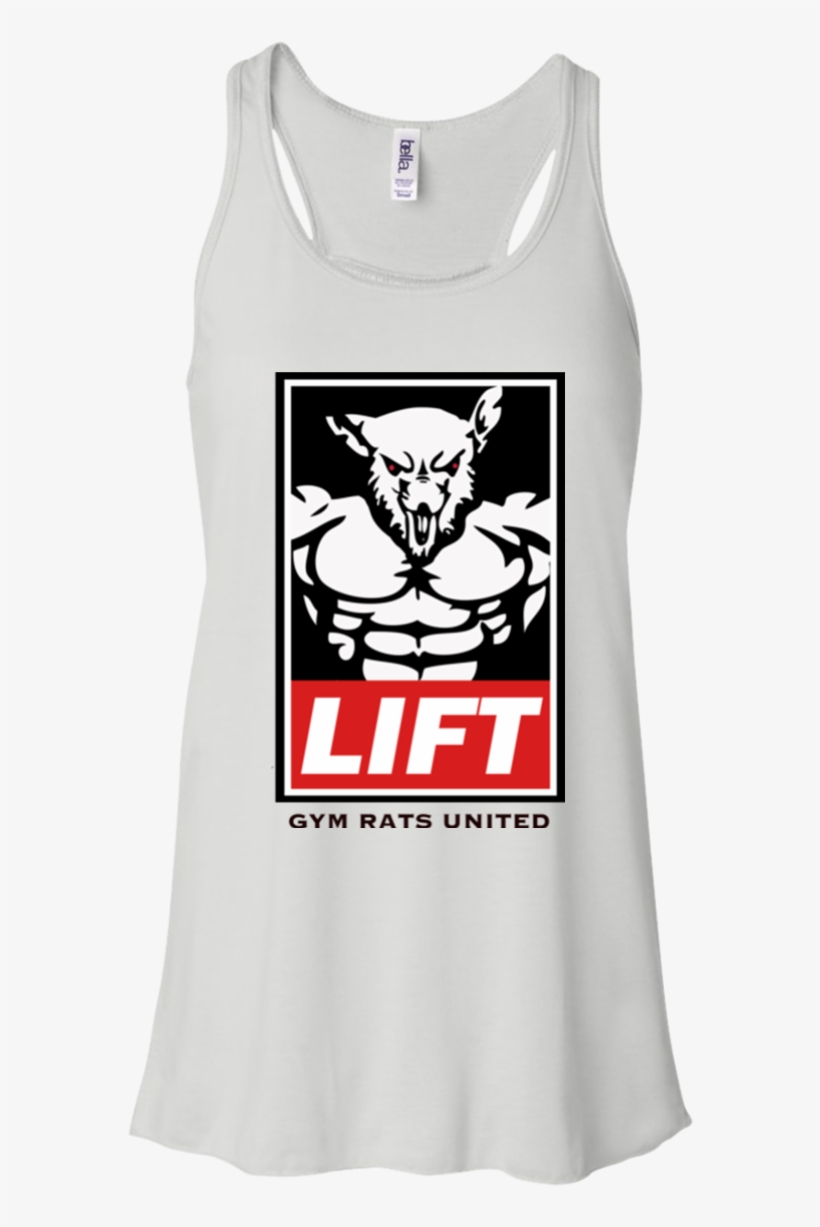 Gru Ladies Lift Racerback Tank - Bella + Canvas Ladies' Flowy Racerback Tank B8800, transparent png