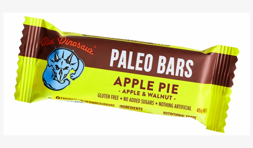 Apple Pie Paleo Bar 45g By Blue Dinosaur - Blue Dinosaur Mac Lemon Paleo Bar 45g, transparent png