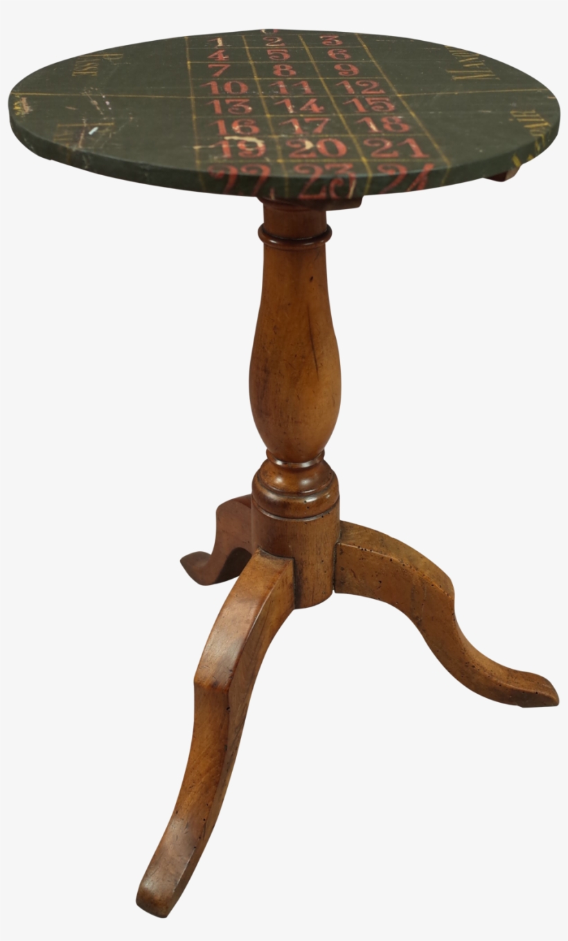 Gueridon Table With Gaming Rexin Top - Wine, transparent png