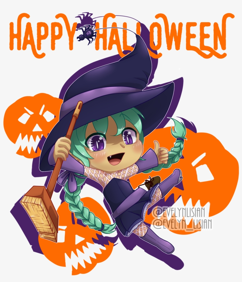 Happy Halloween, Everybody She Is Misty My Adorable - Cartoon, transparent png