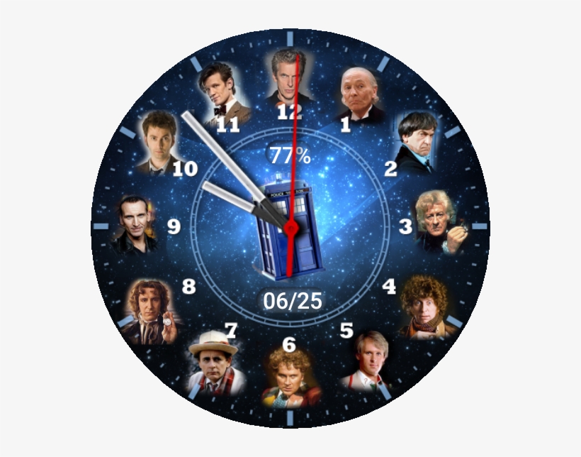 12 Doctors Watch Face Preview, transparent png