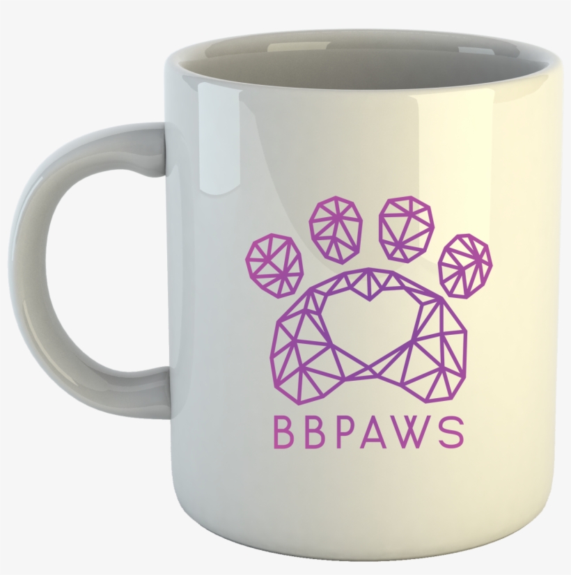 Purple Paw Mug - Mug, transparent png