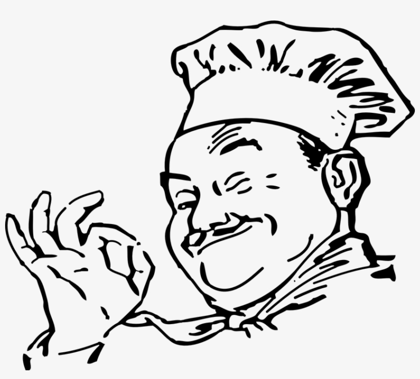 Television & Film » Thread - Chef Cartoon Images Black And White, transparent png