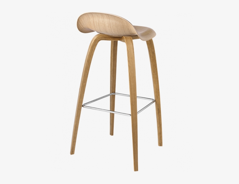 Gubi 3d Bar Stool - Gubi 3d Wood Base Counter Stool - Unupholstered, transparent png