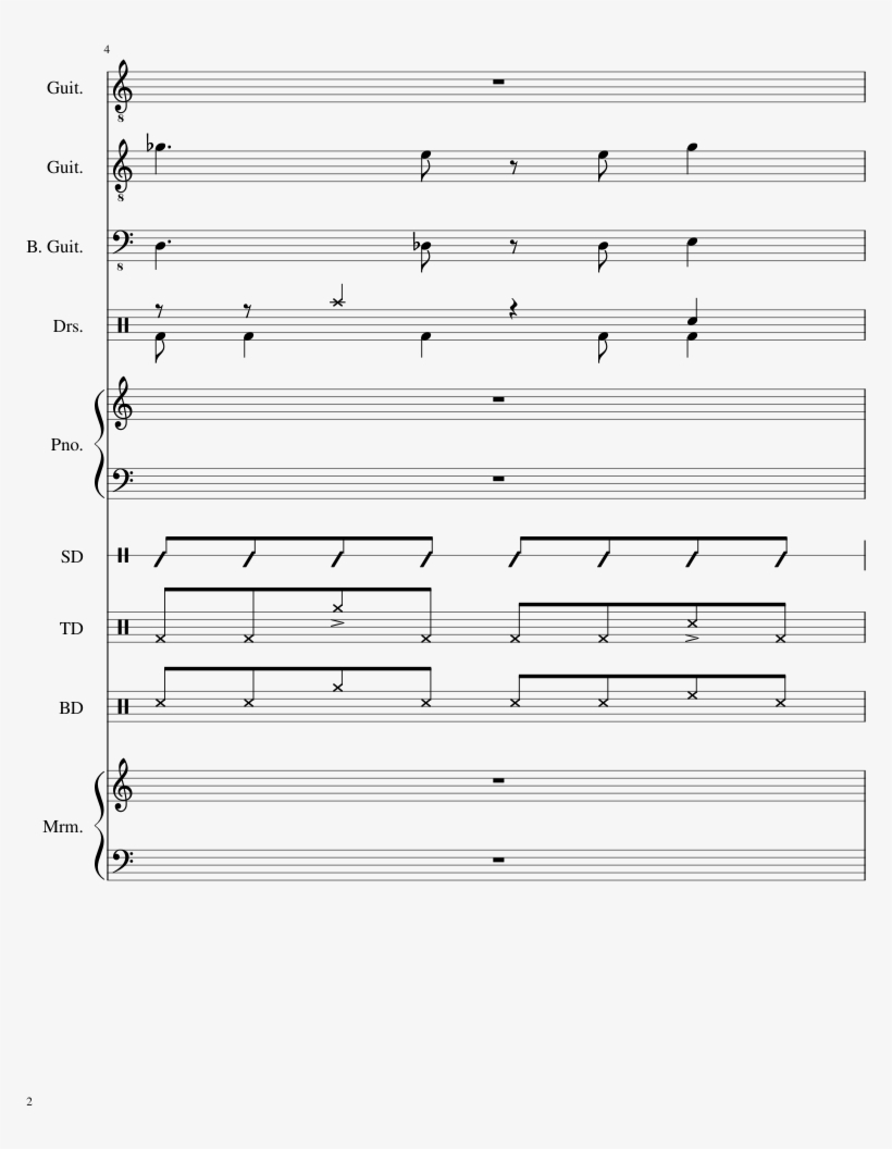 Title Sheet Music Composed By Composer 2 Of 13 Pages, transparent png