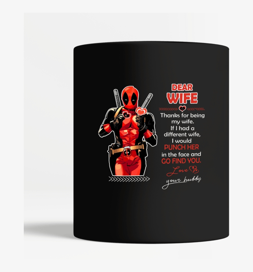 deadpool dear wife mug