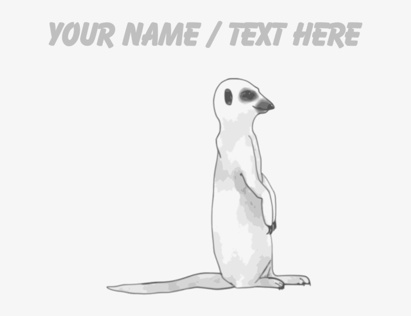 Custom Meerkat Drinking Glass, transparent png