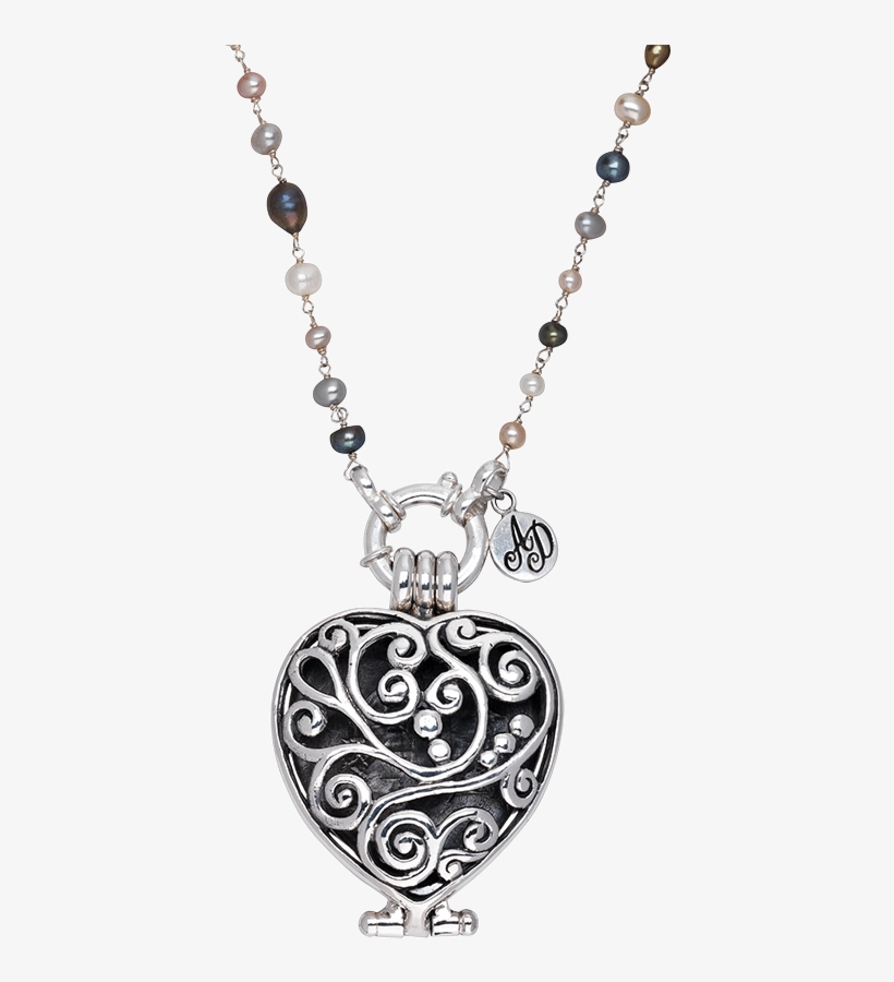 Set Aroma Dream Silver Heart - Necklace, transparent png