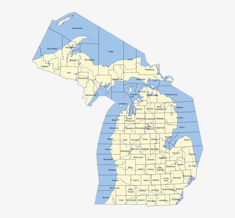 Counties In Michigan, transparent png