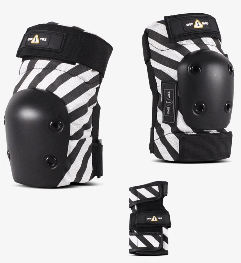 1-tri Adult Pad Set Black Stripe - Bag, transparent png