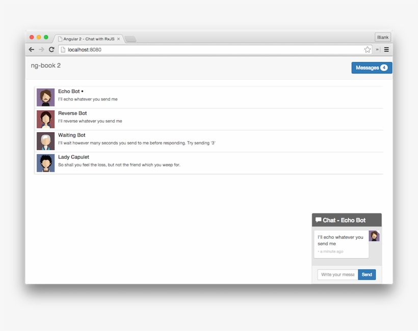 Chat App By Ng-book Team - Crashplan Get Files, transparent png
