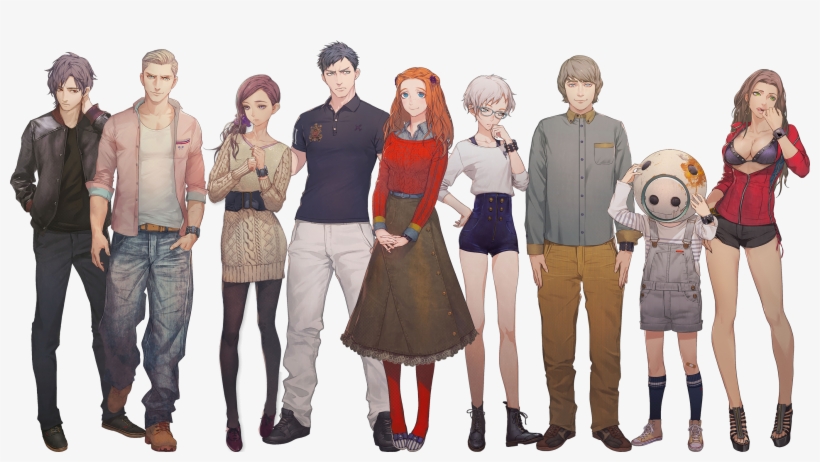 So I Got All The Endings, Including The True End And - Zero Escape Zero Time Dilemma Characters, transparent png