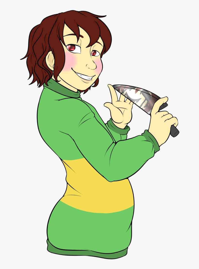 Day 3- Chara I Actually Based This On My Original Chara - Cartoon, transparent png