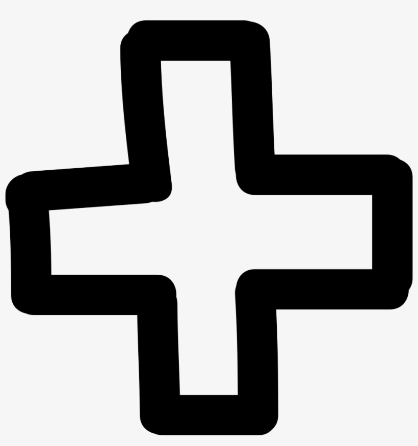Plus Hand Drawn Sign Comments - Plus Gezeichnet, transparent png